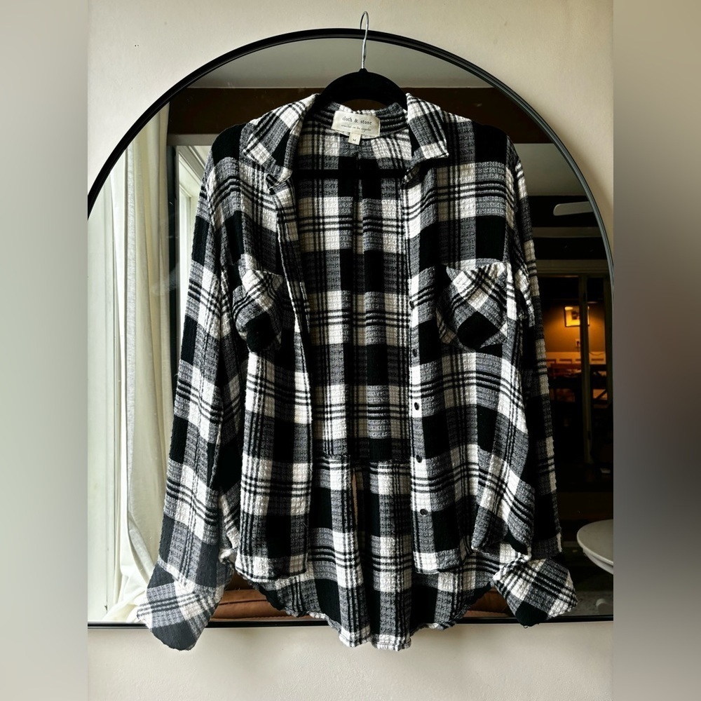 ANTHROPOLOGIE CLOTH & STONE| plaid button up | size medium